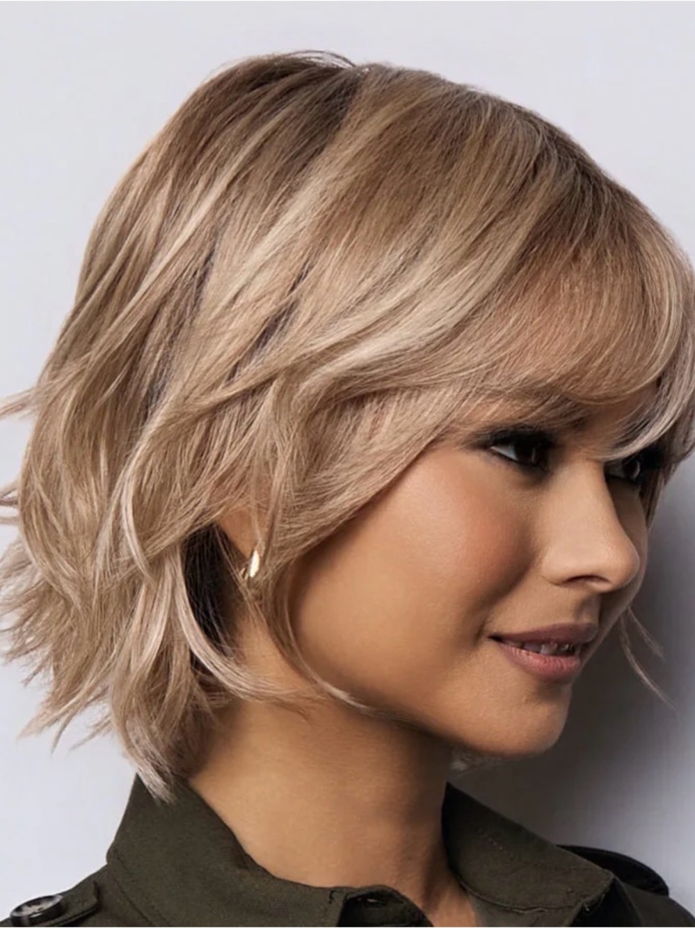 RENE of PARIS BRANN HF Synthetic Wig in Sea Salt Blonde. Like new! Wide mono Top